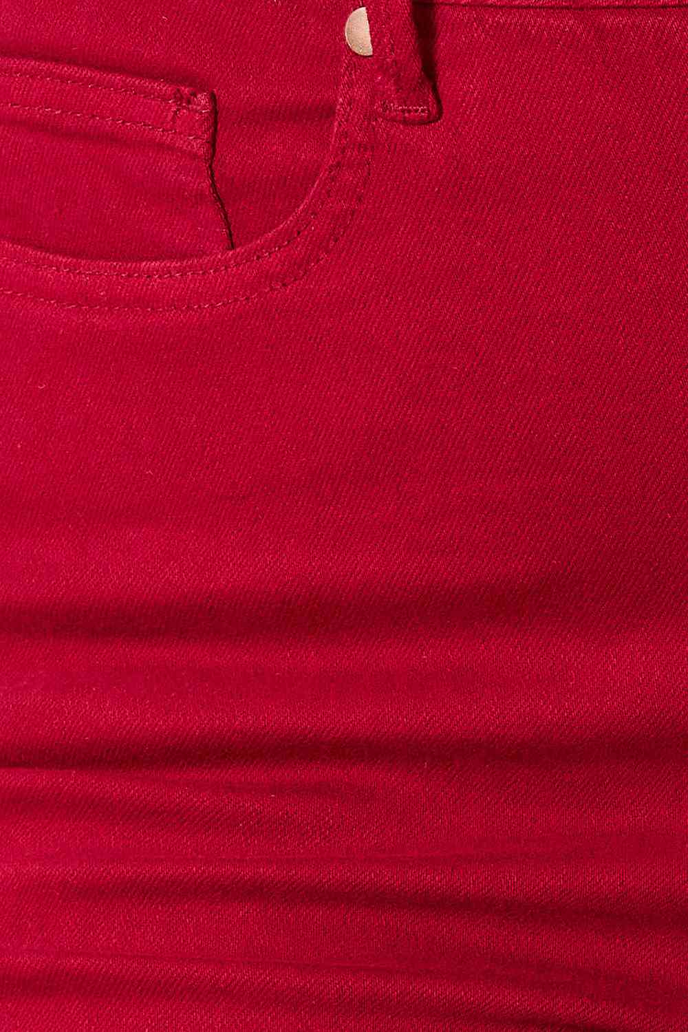 Judy Blue Full Size High Waist Tummy Control Skinny Red Jeans