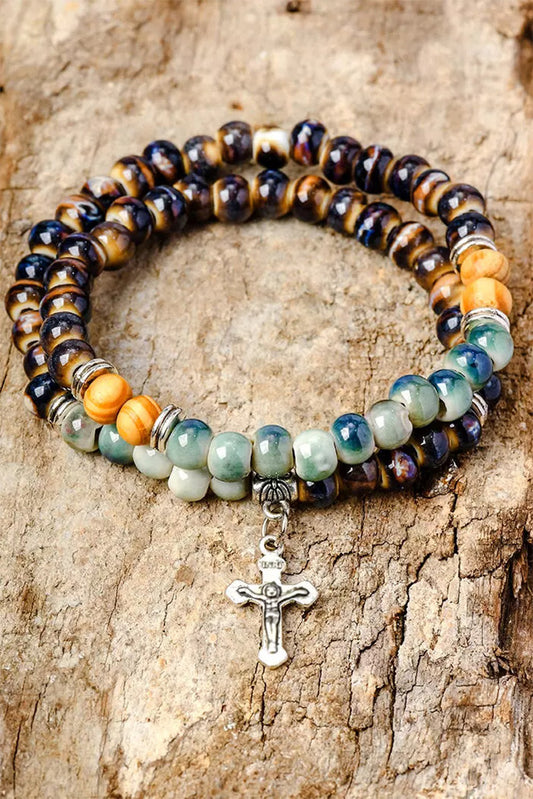 Still Praying' Beaded Double-Layer Bracelet